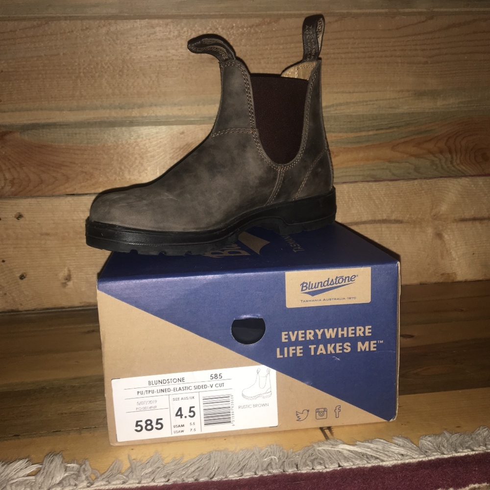 Blundstone Boots 585 Rustic Brown Women US 7.5